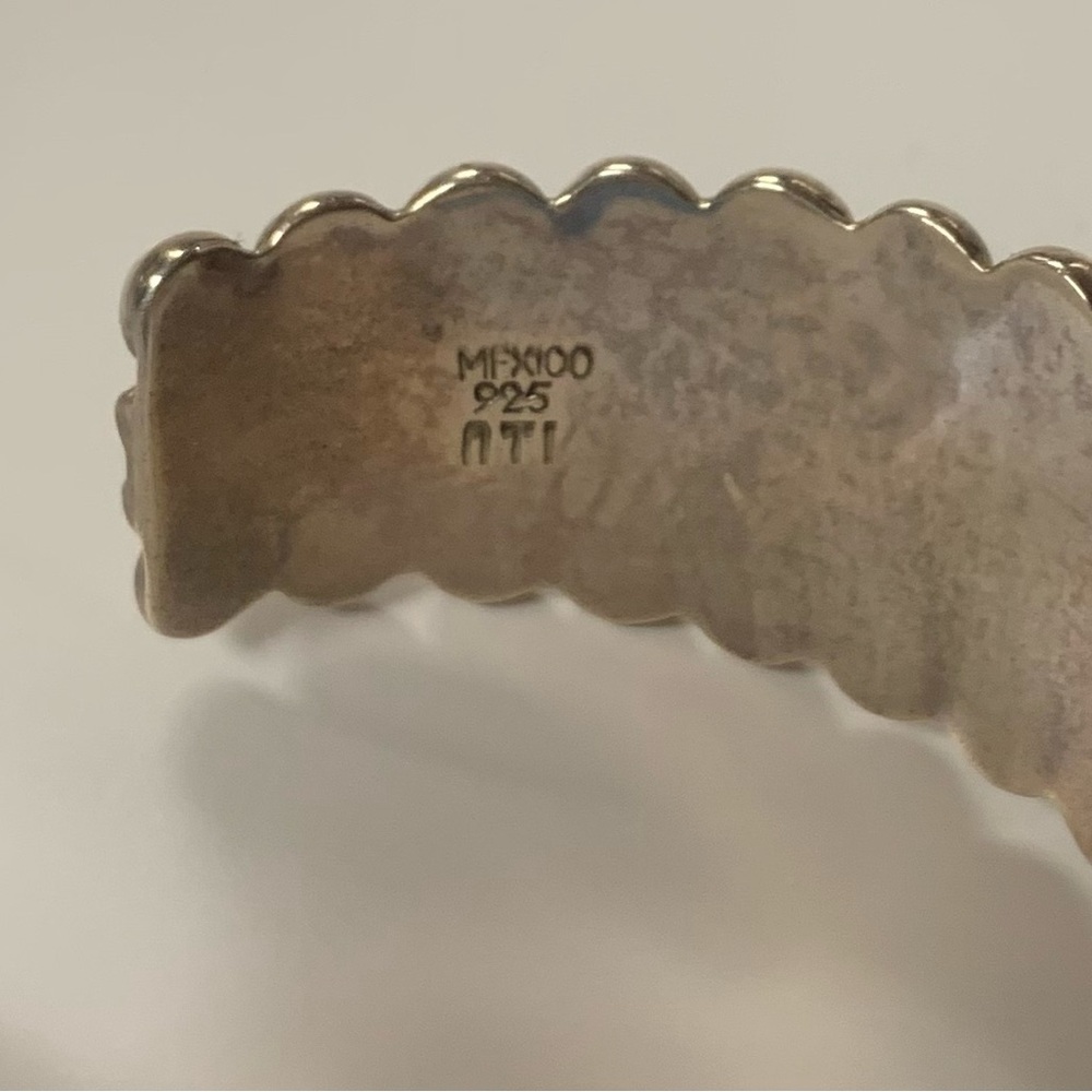 Sterling Vintage stamped 925 Cuff bracelet - Picture 10 of 10